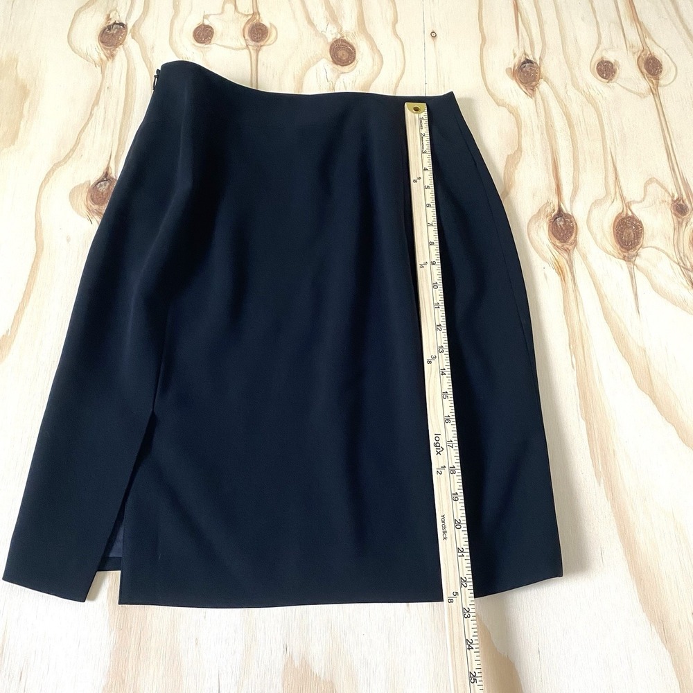 Ann Taylor Women's Size 8 Black Skirt Office Knee Length - Picture 6 of 7